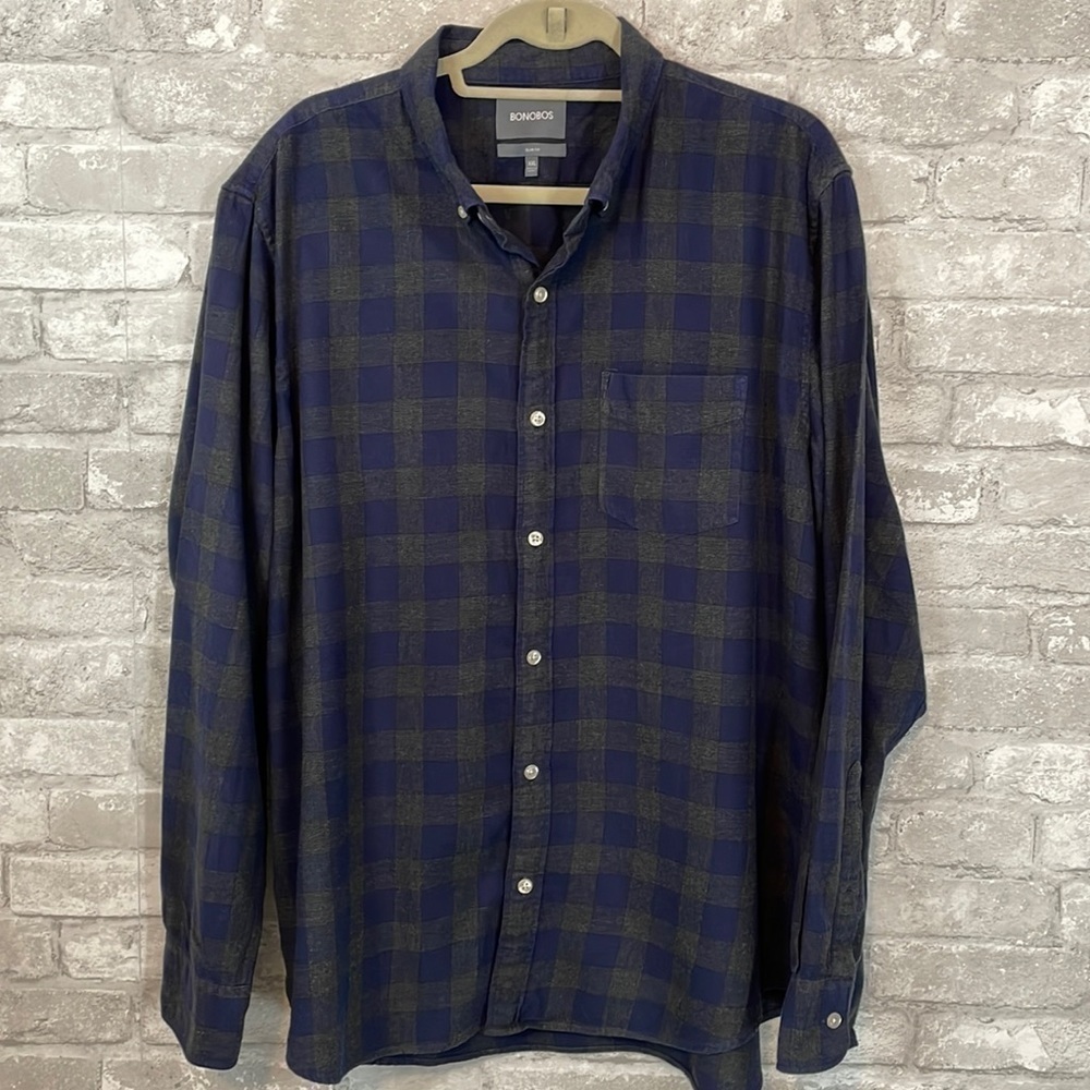 Bonobos Plaid Button Down Shirt